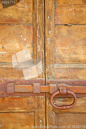 Image of europe old in  italy  door  closeup