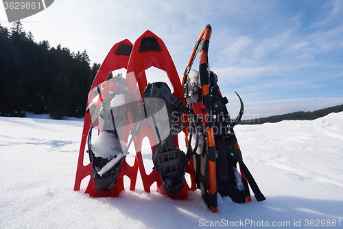 Image of winter snowshoes