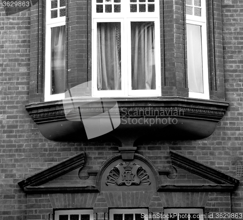 Image of in europe london  brick wall and      historical  