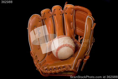 Image of Baseball In Glove