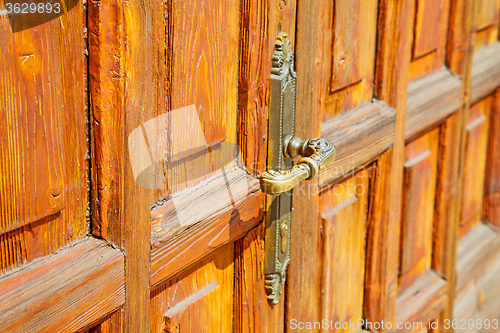 Image of europe  in  italy  antique close rusty lock  closeup