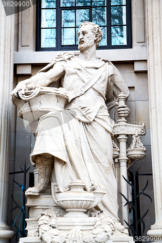 Image of marble and statue in old city  