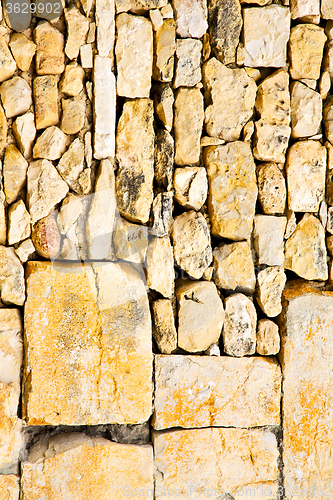 Image of texture wall in africa morocco the old brick  