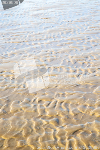 Image of dune morocco in africa brown blue ocean