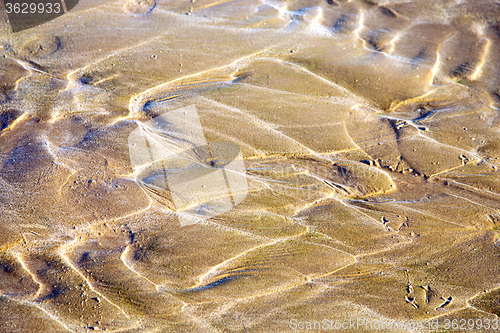 Image of dune   africa brown   wet sand atlantic ocean