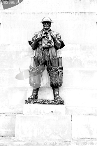 Image of marble and statue in old city of 