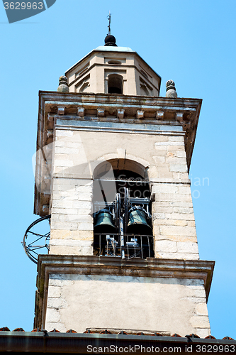 Image of  building  clock tower in  europe old    and bell