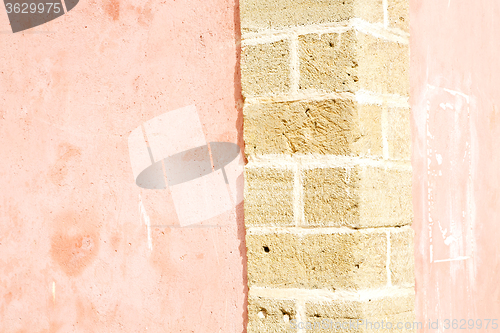 Image of texture wall in africa pink  concrete