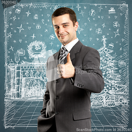 Image of Man Looking For Christmas Gifts