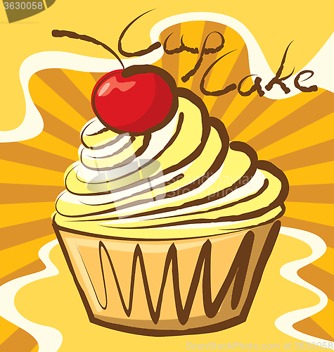 Image of Vector Cupcake