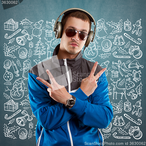 Image of Man Looking For Christmas Gifts