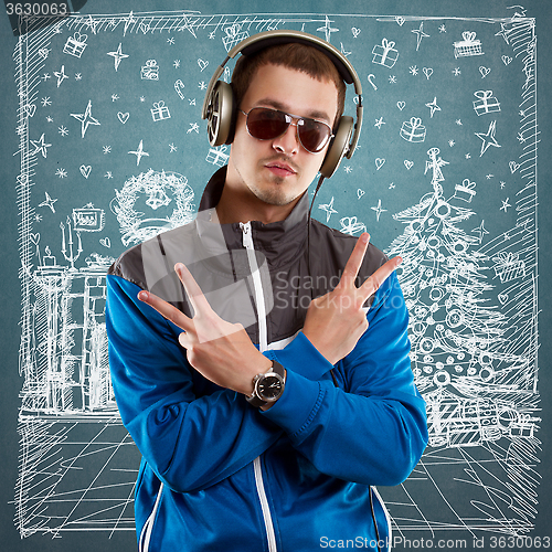 Image of Man Looking For Christmas Gifts