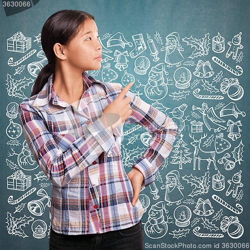 Image of Woman Looking For Christmas Gifts