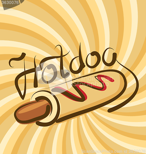 Image of Vector Hot Dog