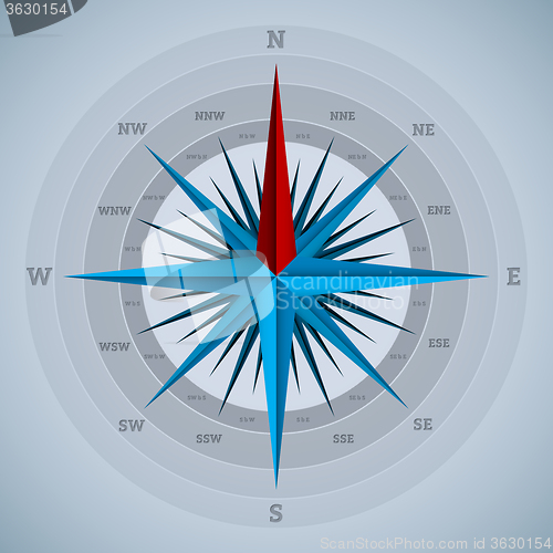 Image of Cool 32 point compass design