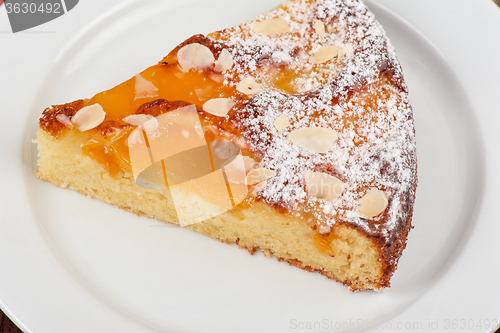 Image of tasty cake with apricot