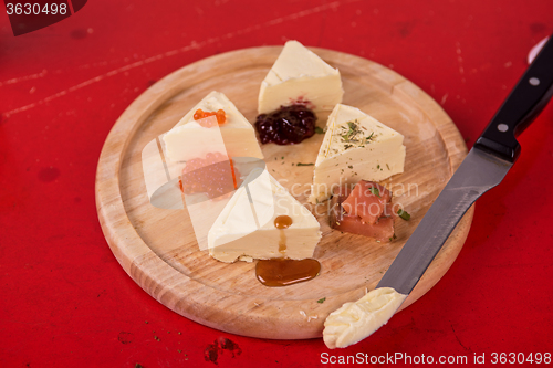 Image of fresh butter set with different products