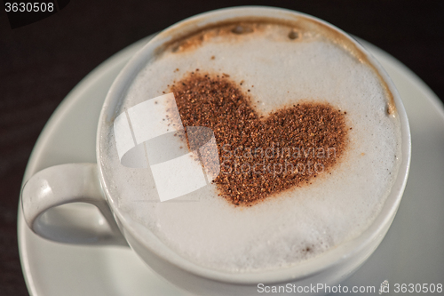 Image of Coffee heart shape