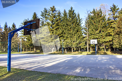 Image of Outdoor basketball court