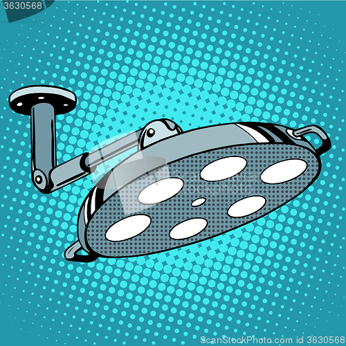 Image of Medical equipment operating light