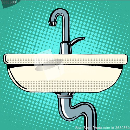 Image of sink washing with faucet water