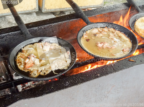 Image of rural stove and pans