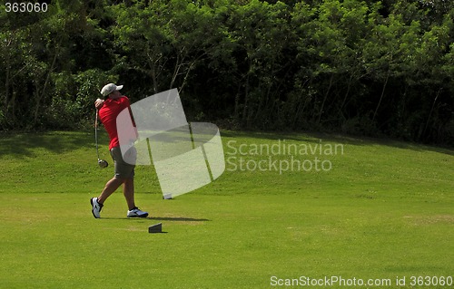 Image of Golfer with driver