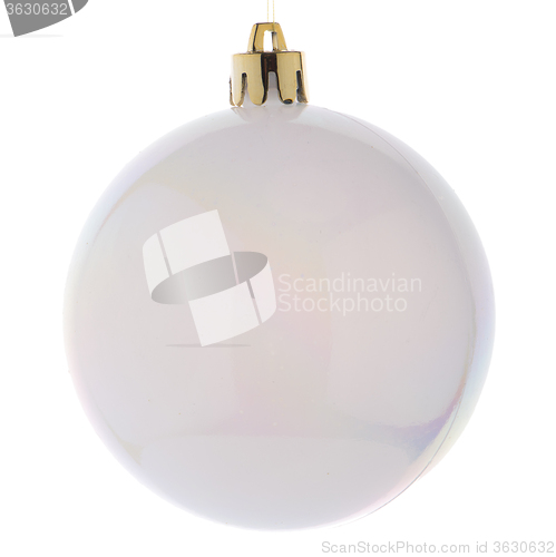 Image of White Christmas bauble