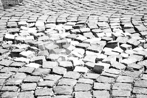 Image of  cracked  step   brick in  italy old wall and texture material t