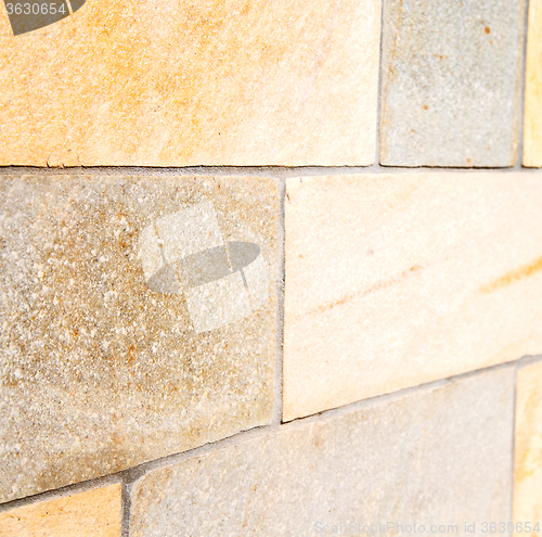 Image of  cracked  step   brick in  italy old wall and texture material t