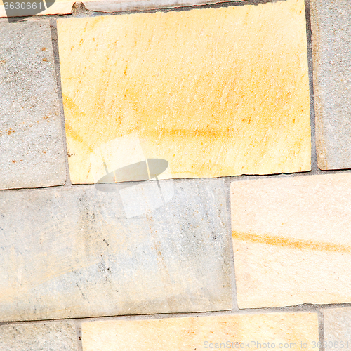 Image of  cracked  step   brick in  italy old wall and texture material t