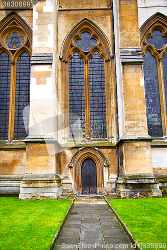 Image of rose window weinstmister  abbey in london    wall