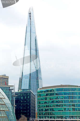 Image of   in london skyscraper      financial district and   window