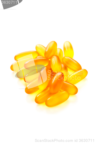 Image of Fish oil capsules.