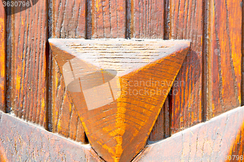 Image of grain texture of a brown old door   europe