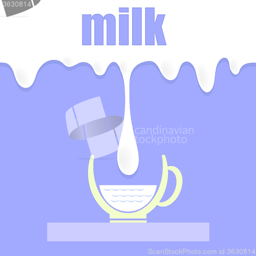 Image of Milk Blots Background