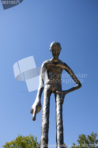 Image of Metal Statue in Elora Ontario