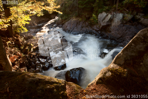 Image of Algonquin Park Muskoka Ontario Waterfall