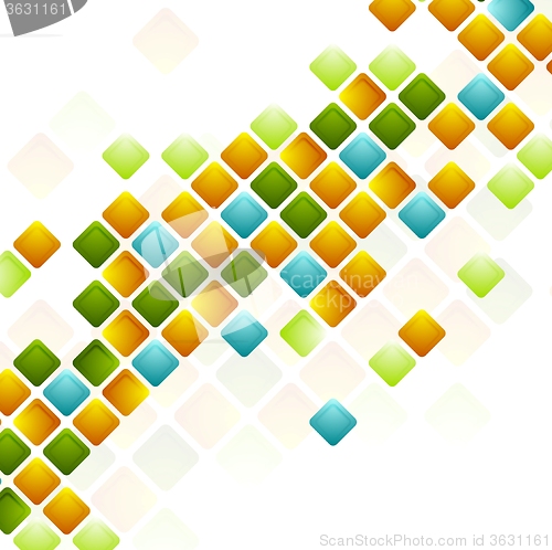 Image of Bright squares. Abstract geometric background