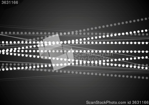 Image of Black and white abstract tech background