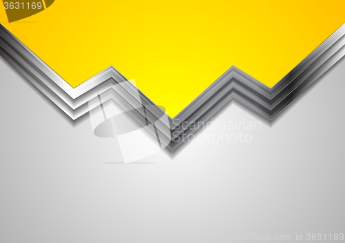 Image of Abstract bright metallic vector design