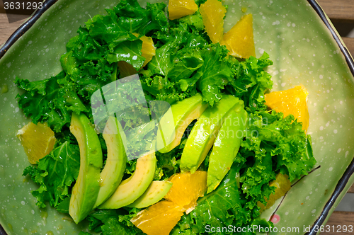 Image of fresh avocado salad 