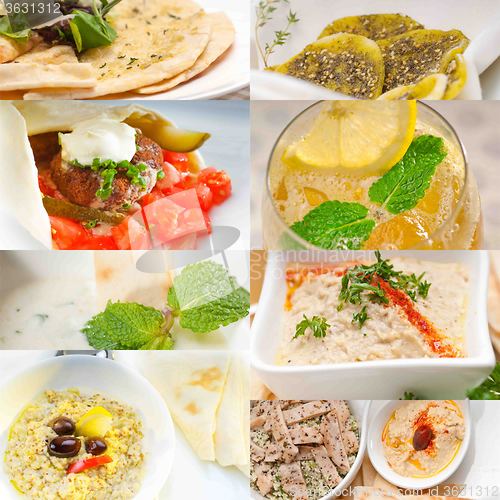 Image of middle east food collage 