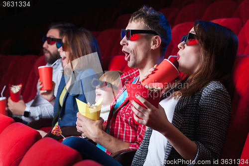 Image of The people\'s emotions in the cinema