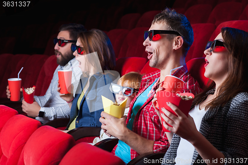 Image of The people\'s emotions in the cinema