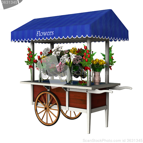 Image of Retro Flower Cart