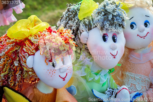 Image of Needlework, original toys in the form of amusing dolls