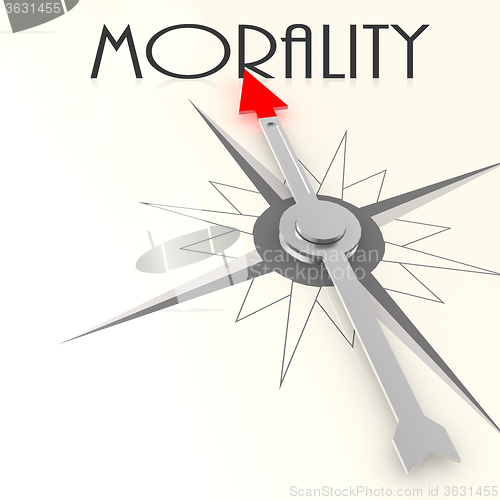 Image of Compass with morality word