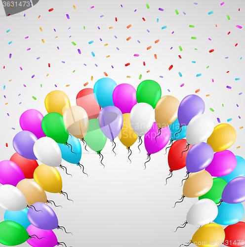 Image of card with many balloons