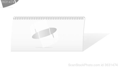 Image of white blank calendar